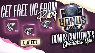 How Get Free 100 ,300 ,600 UC | Bonus Challenge Available |How Play Matches |PUBGM