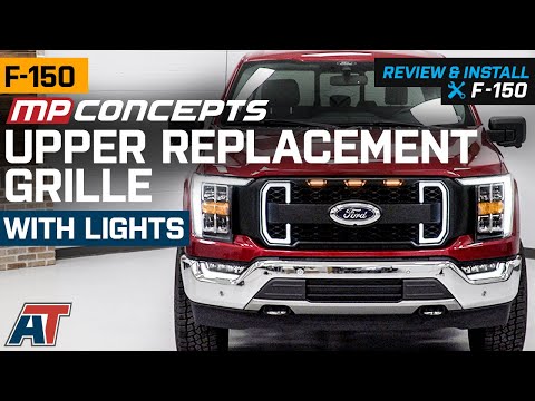 2021-2022 F-150 MP Concepts Upper Replacement Grille with LED Lighting and LED DRL Review & Install