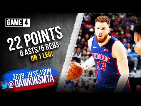 Blake Griffin Full Highlights 2019 ECR1 Game 4 Bucks vs Pistons   22 Pts 6 Asts!  FreeDawkins
