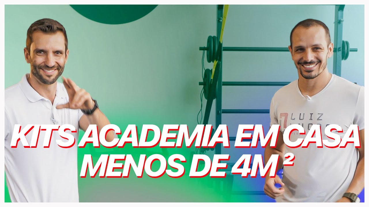 Academia em casa compacta e versátil | 4 kits de equipamentos
