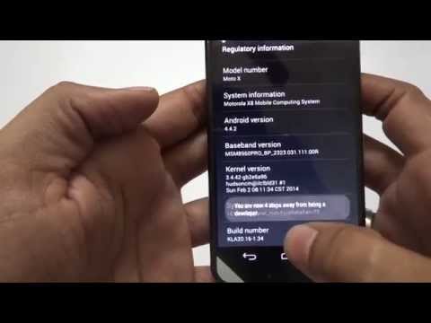 How to get Developer Options in Android 4.4 KITKAT