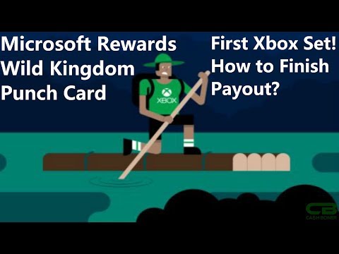 Wild Kingdom Microsoft Rewards Punch Card Overview - First Xbox Focused Set! Is there a Payout?