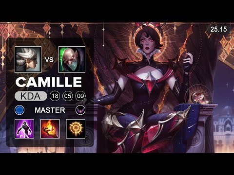 Camille vs Singed Top - EUW Master - Patch 25.15 Season 15