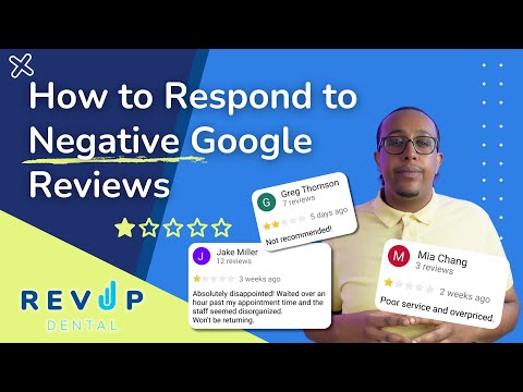 How to Respond to a Negative Google Review - YouTube Video