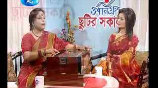 Nilufar Banu Lily in Chutir Sokal in RTV (Live - part1).wmv