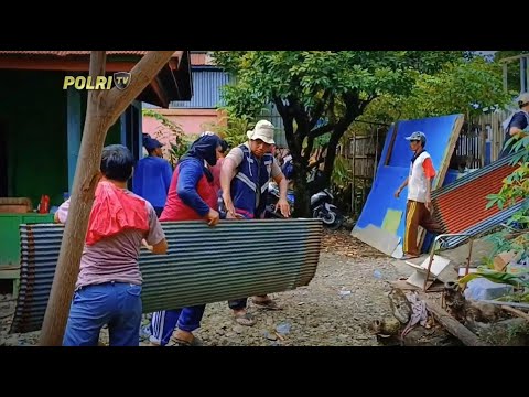 BHABIN POLRES PALOPO JADI BURUH BANGUNAN DAN TUKANG PARKIR