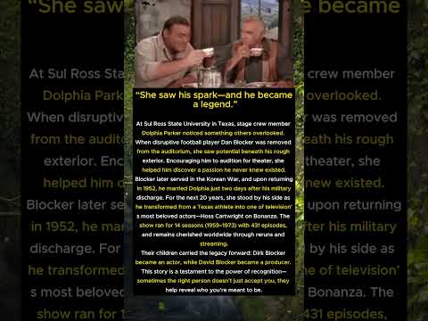 She Saw His Spark: The Love Story Behind Bonanza’s Hoss