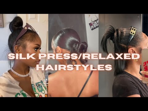 Relaxed/Silk Press Hairstyles Compilation