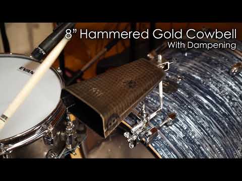 Immagine Meinl Percussion 8" Big Mouth Hand Hammered Steel Cowbell, Gold Color Finish (STB80BHH-G) - 7