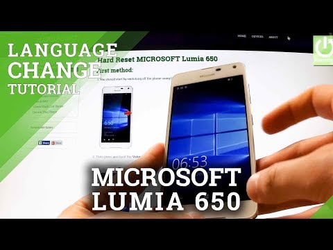 Add Language in MICROSOFT Lumia 650 - How to Change Language