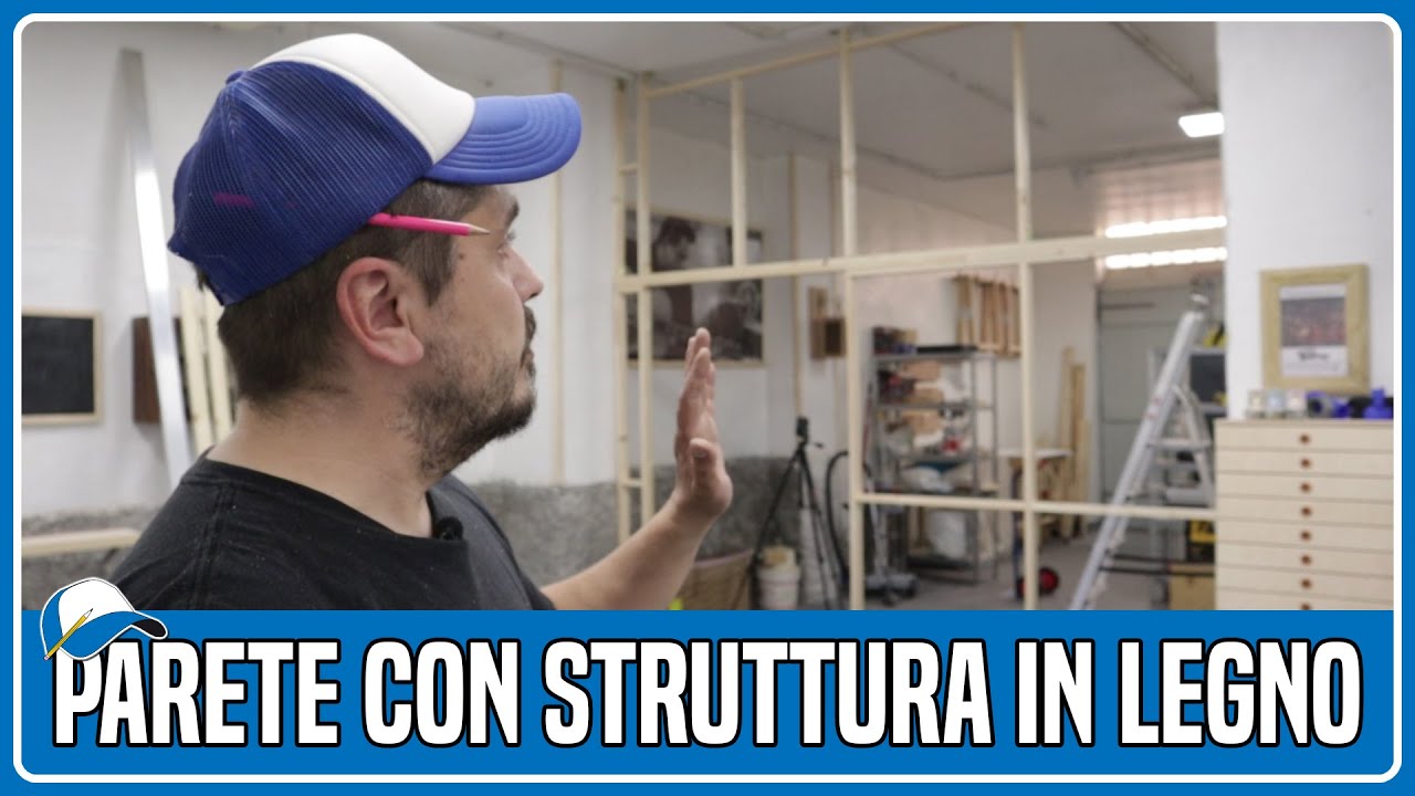 Parete con struttura in legno