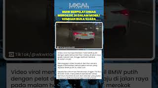 Viral BMW Putih Berpelat Dinas Kemhan Ngebut di Jalan dan Merokok di Dalam Mobil: Kemhan Buka Suara