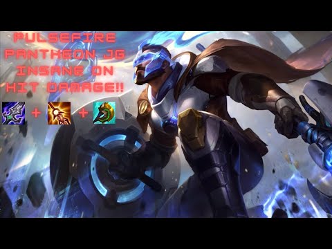 PULSEFIRE PANTHEON JG INSANE ON HIT DAMAGE!!