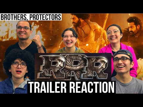 RRR Trailer REACTION! |  NTR, Ram Charan, SS Rajamouli | MaJeliv Reacts | Brothers, Protectors