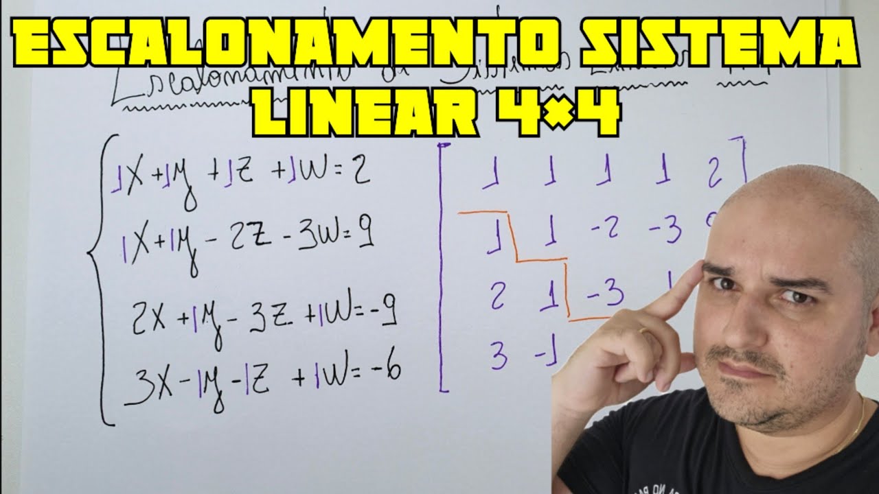 Escalonamento de Sistemas Lineares 4x4