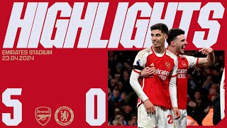 A FIVE-STAR DISPLAY 🤩 | HIGHLIGHTS | Arsenal vs Chelsea (5-0) | Trossard, White (2), Havertz (2)