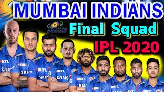 IPL 2020 Mumbai Indians Full Squad | Mumbai Indian Final Players List IPL 2020 | Mumbai Team 2020