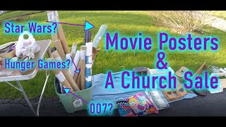 VINTAGE MOVIE POSTERS AND $1 ITEMS AT THIS CHURCH SALE! #ebay  #reseller #garagesales #flipping