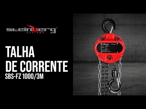 vídeo - Talha de corrente - 1000 kg - 3 m