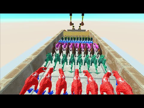 Colors Race To Get A Gold Pig #34 - Animal Revolt Battle Simulator
