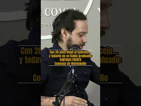 Santiago Puerta tenía apenas 20 años cuando llegó al Concejo de Montebello en 2016.