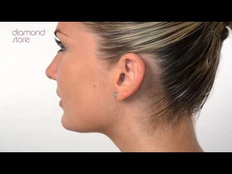 H4254 - 0.92ct Blue Topaz And 0.02CT Diamond Earrings In 9K Yellow Gold