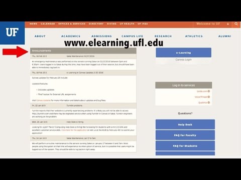Navigating Uf S E Learning Environment