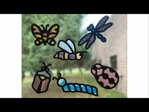 Slide 4 - Junior Bug Stained Glass Frames, Set of 24 (video)