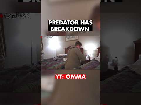Predator has BREAKDOWN after learning cops are coming...