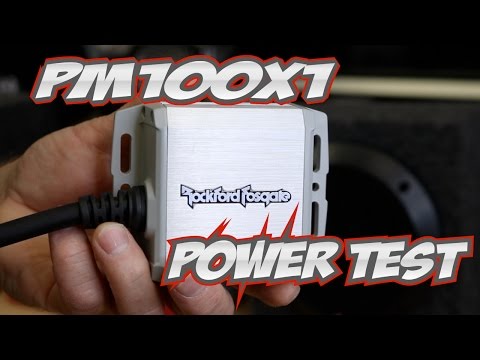 Rockford Fosgate's new PM100x1 power amp Test
