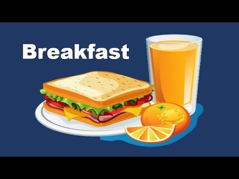 ✅ Los alimentos del desayuno en inglés | Breakfast Foods 🍔 ☕ 🍞 🍨