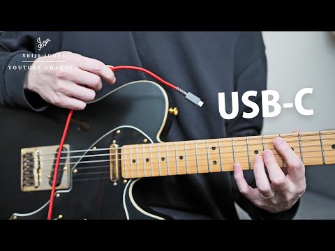 I Connected a Telecaster with a USB-C Cable.