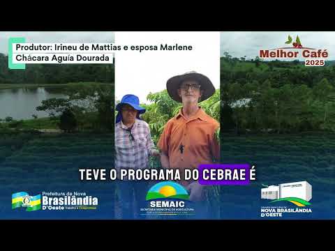 5º Lugar no MELHOR CAFÉ 2025 em Nova Brasilândia D'Oeste.