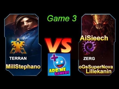 StarCraft 2 - MillStephano [Z]  VS oGsSuperNova [T]  G3 (Commentary)