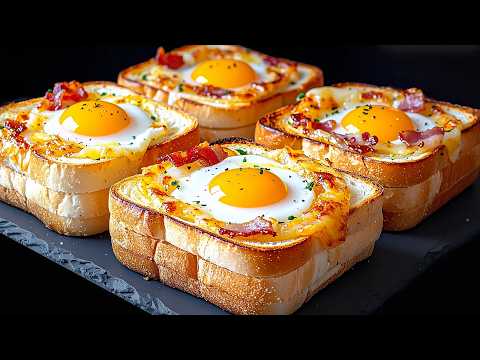 Wenn Sie Eier und Brot  haben, dann ist dieses Rezept für Sie! Ein neues Frühstück in 15 Minuten