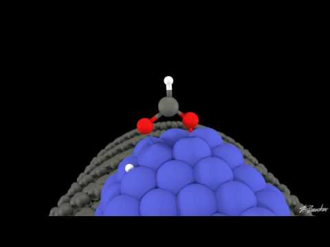 3D animation of formic acid decomposition