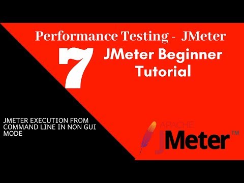 JMeter Beginner Tutorial 7 – JMeter execution from Command Line in non GUI mode