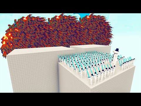 100x SNOWMAN + 1x GIANT vs 1x EVERY GOD - Totally Accurate Battle Simulator TABS