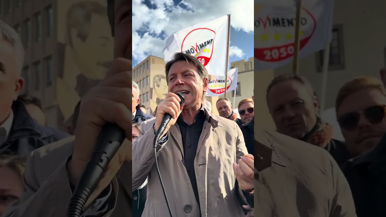 GIUSEPPE CONTE INTERVIENE AL SIT-IN SULLA LEGALITÀ A PALERMO
