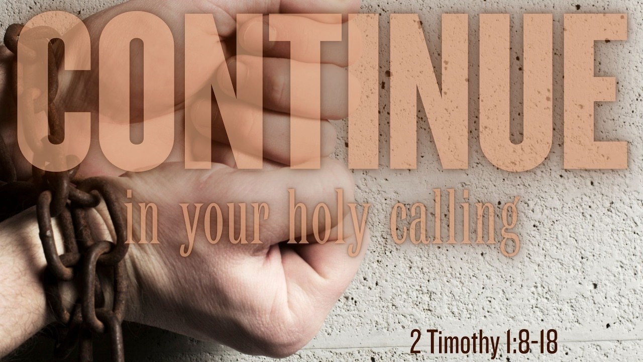 You don't need to be ashamed - 2 Timothy 1:8-12
