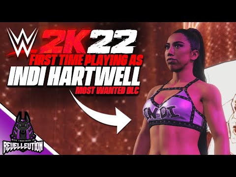 WWE 2K22: First Time Playing as Indi Hartwell #WWE2K22 #IndiHartwell