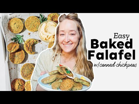 Baked Falafel Recipe (With Canned Chickpeas!)