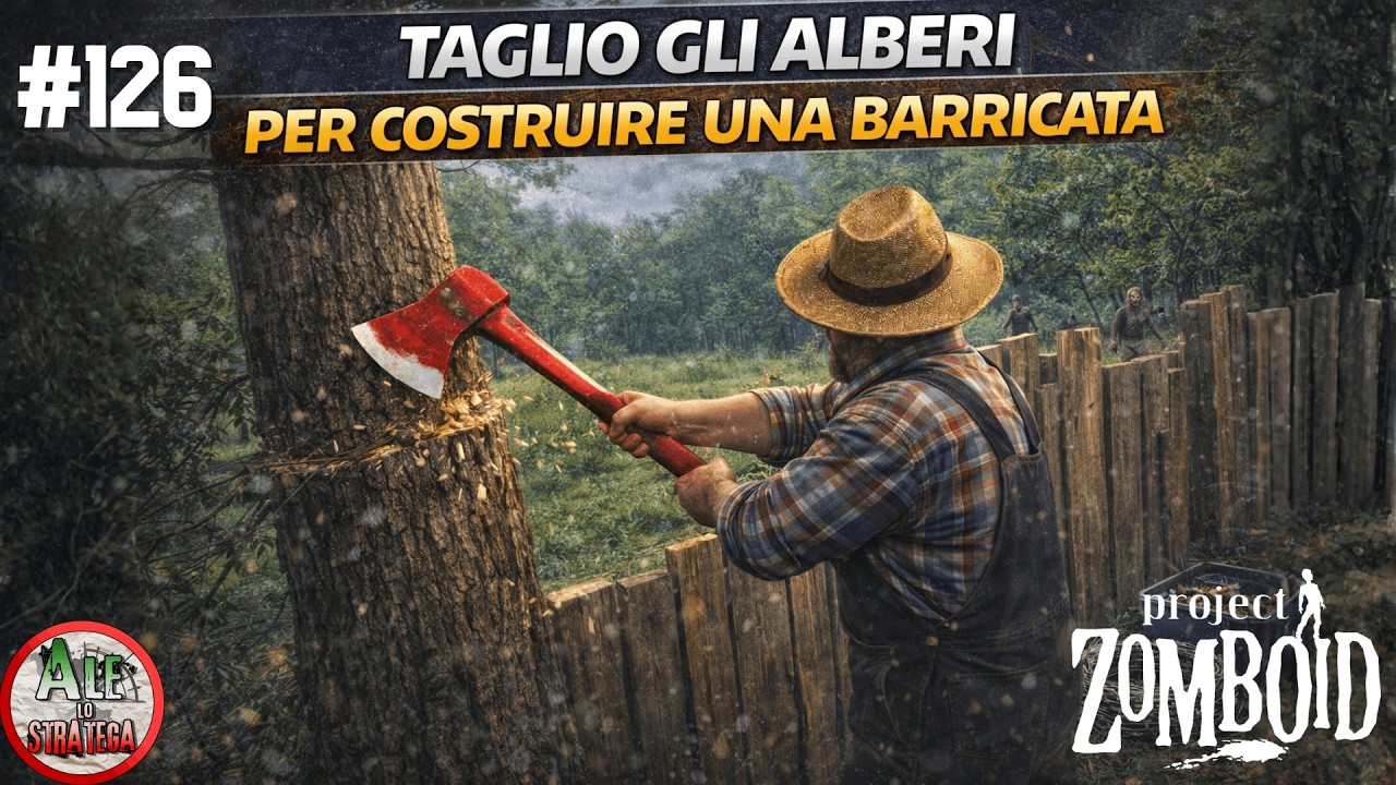 LA COSTRUZIONE DELLA BARRICATA || PROJECT ZOMBOID || RUN 1 BUILD 42 || LA FUGA DI ARTEMIO #126