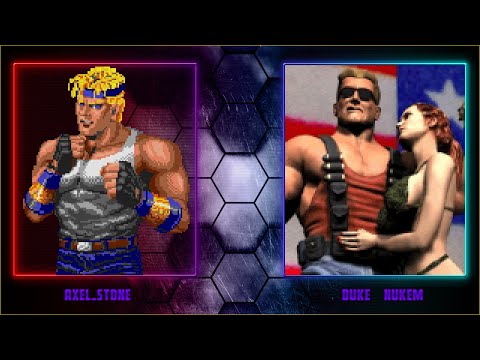 Mugen: Axel Stone vs Duke Nukem