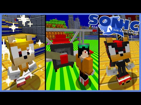 The True Gingershadow - COLLECT CHAOS EMERALDS, FIGHT EGGMAN BOSSES, DUNGEONS & MORE!  Minecraft Sonic Mod (SoniCraft Mod)