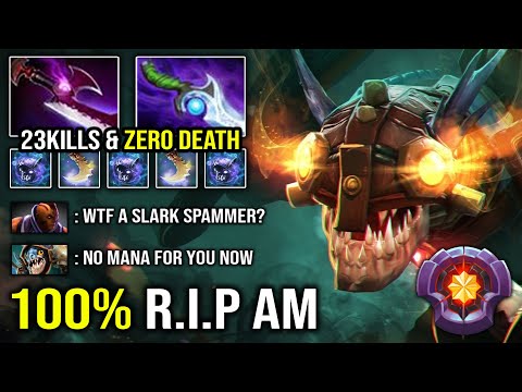 NEW CRAZY 7.28 Slark Spammer 100% Deleted AM with Diffusal Mana Burn 1Kill Per Min Top Immortal DotA