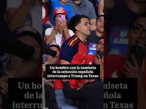 🇪🇸 Interrumpen a TRUMP con la camiseta de ESPAÑA en pleno mitin