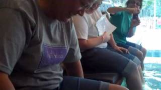 preview picture of video 'Fish and Chicks Pedicure in Chiang Mai, Thailand Jan. 16, 2010.mp4'