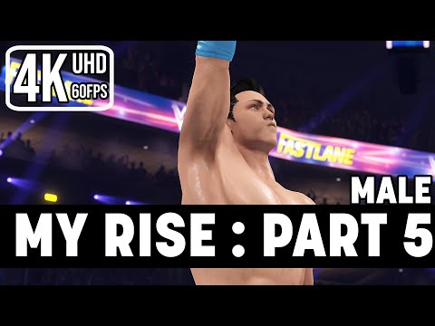 WWE 2K22 MY RISE MALE (PS5) PART 5 - 300K FANS TROPHY