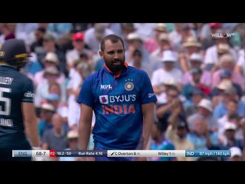 Mohammed Shami 3 wickets vs England | 1st ODI - England vs India